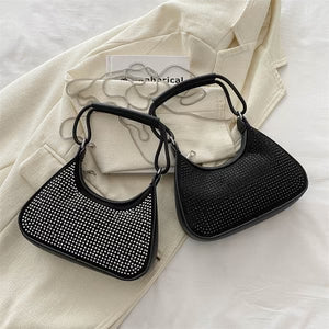 Light Diamond Fashion Rhinestone Chain Crossbody Bag